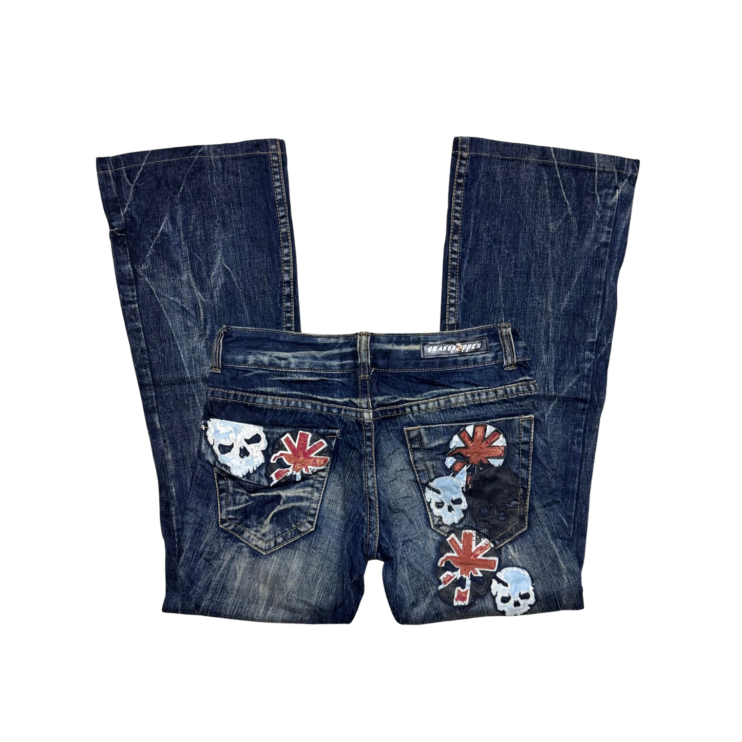 Grasshopper printed denim