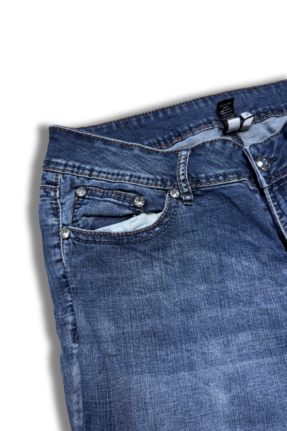 Embroidery Bootcut Jeans