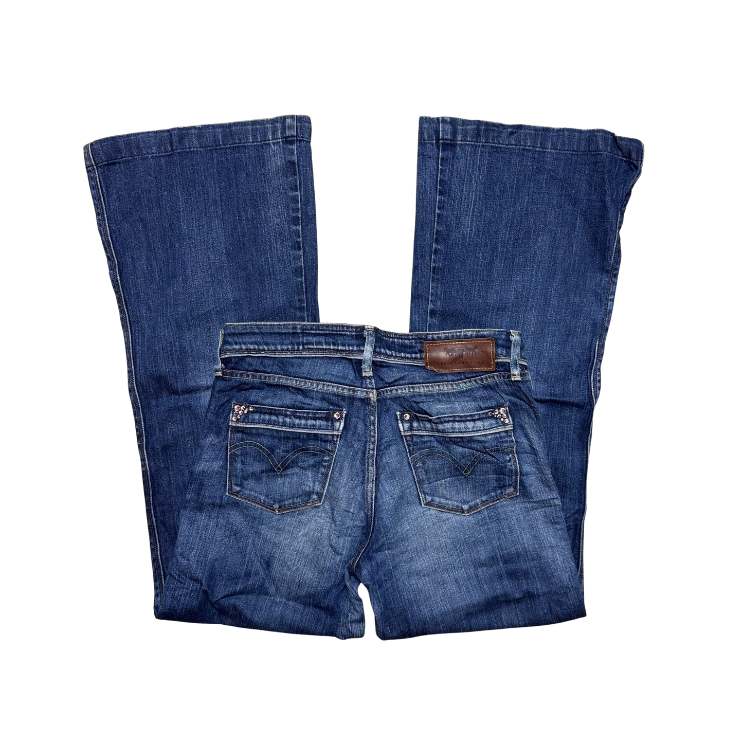 Levis Flared Lady Style rhinestones