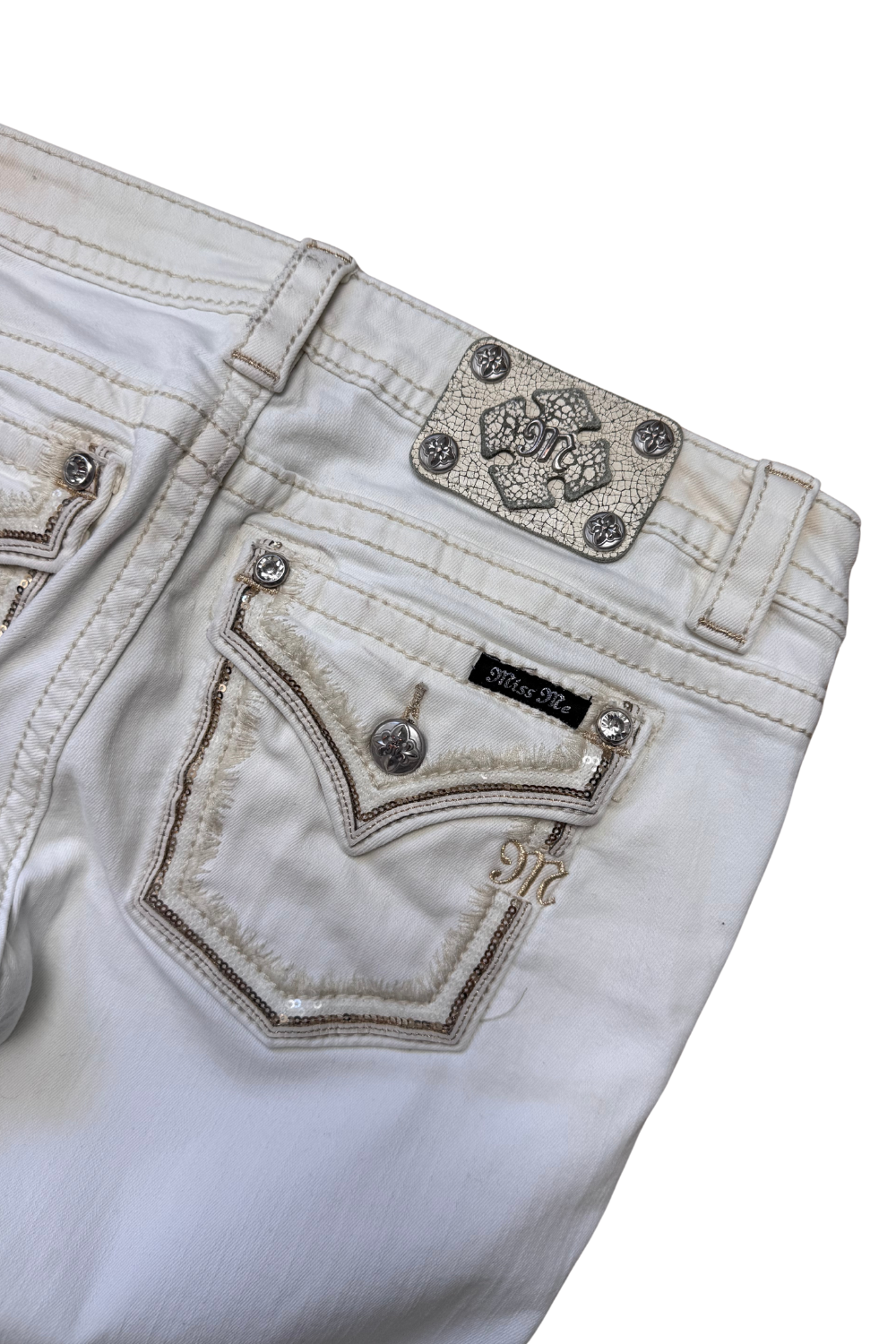 Miss Me Signature Skinny Weiß