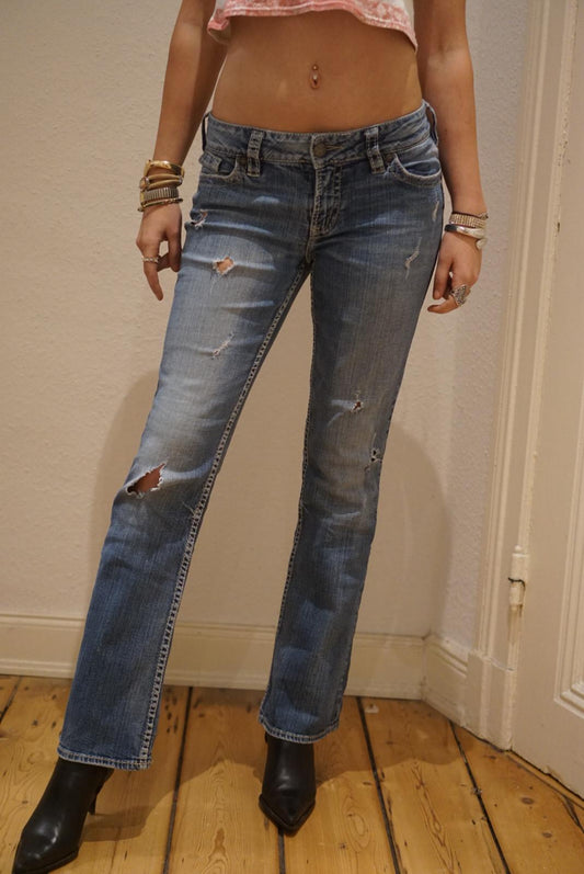 Silver Jeans gold-stitching