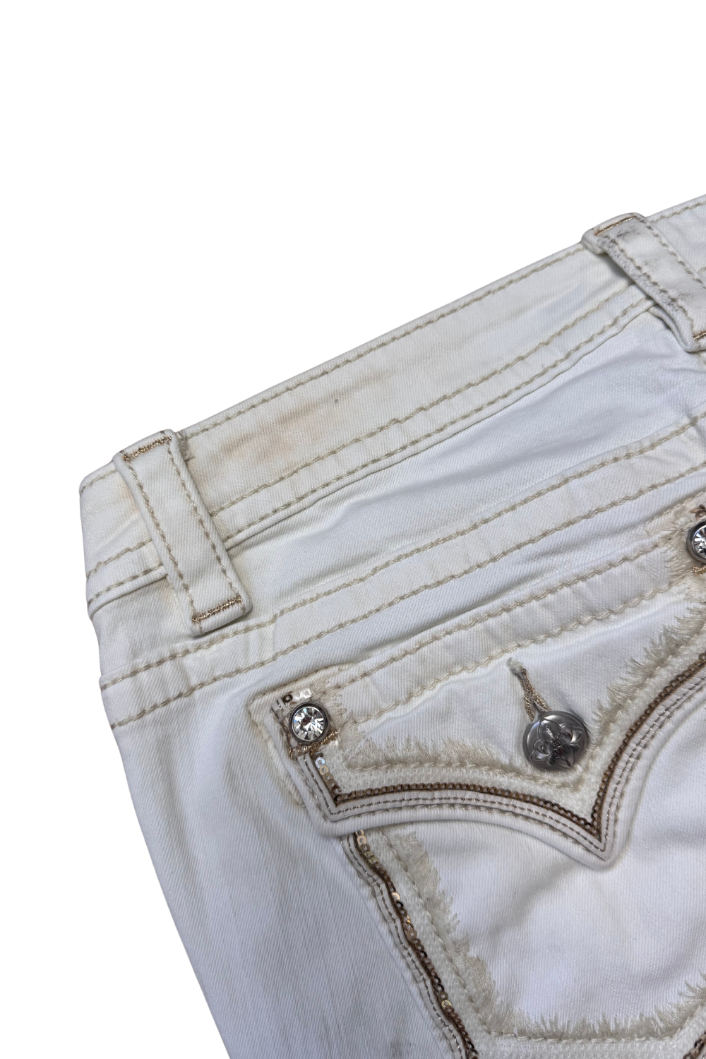 Miss Me Signature Skinny Weiß