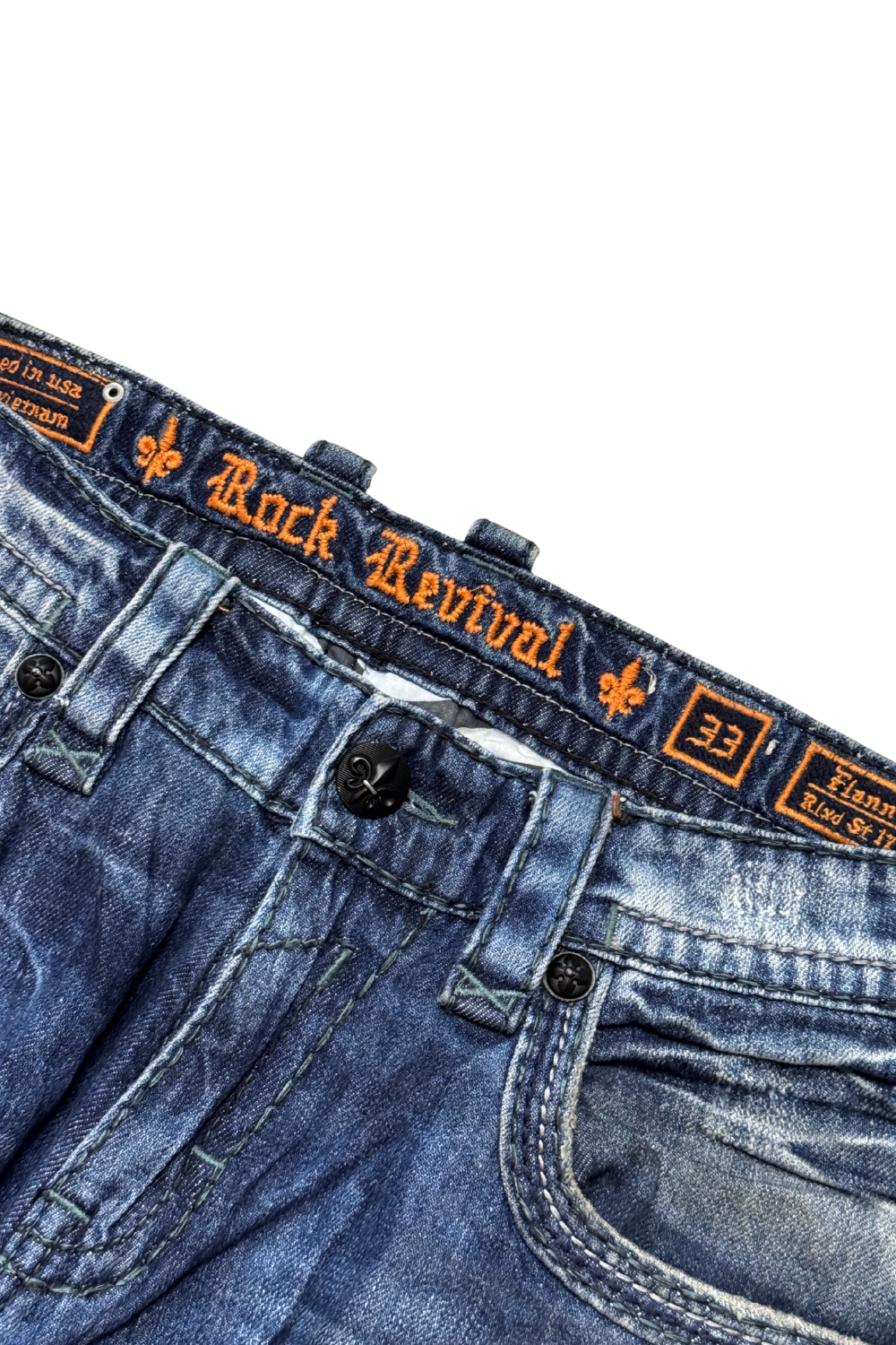 Rock Revival Herren Flann Relaxed Straight