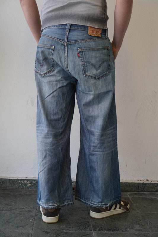 Levis Upcycled Baggy Flared Denim