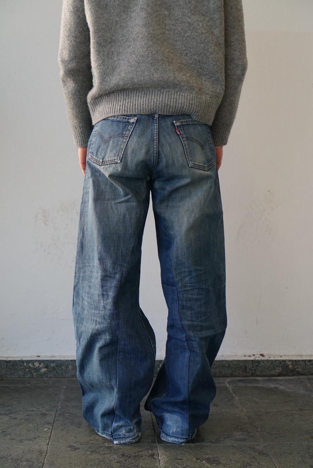 Levis Upcycled Baggy Flared Denim