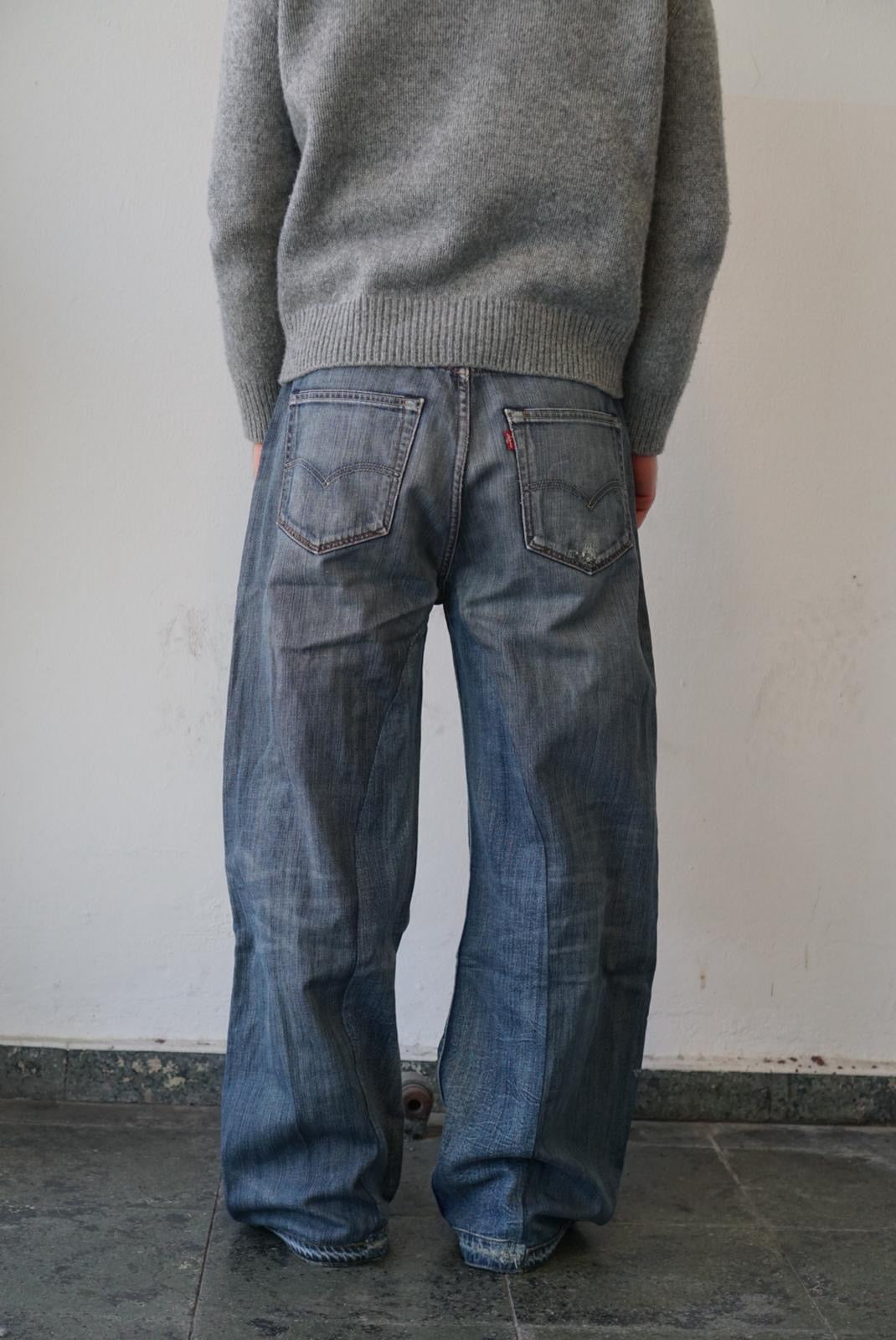 Levis Upcycled Baggy Flared Denim