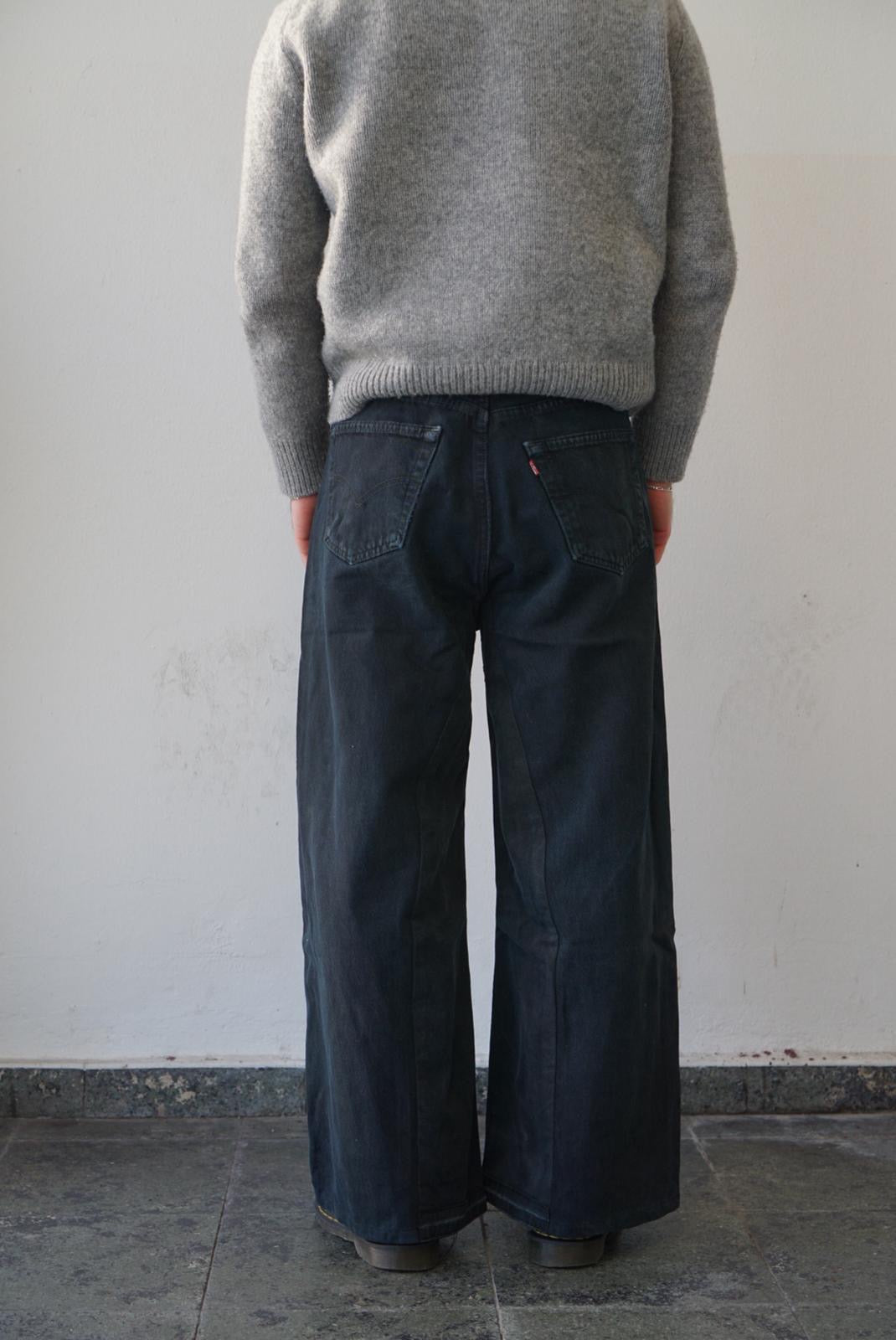 Levis Upcycled Baggy Flared Denim