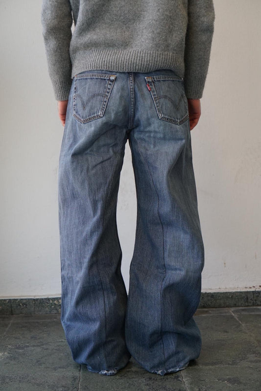 Levis Upcycled Baggy Flared Denim