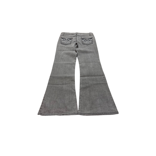 Vintage Denim Flared grau