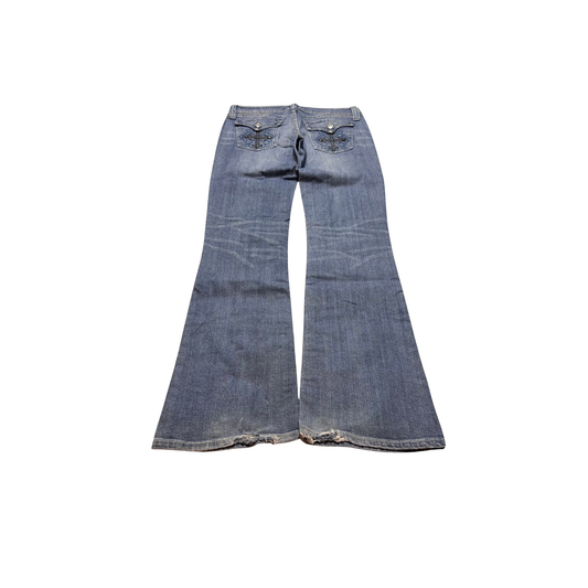 Vintage Denim Kreuze Flared