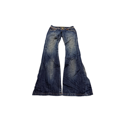 rare Red Pepper embroidery denim