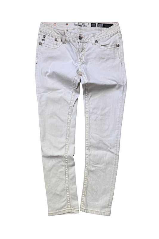 Miss Me Signature Skinny Weiß