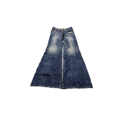 Riobera Flared Jeans totenkopf