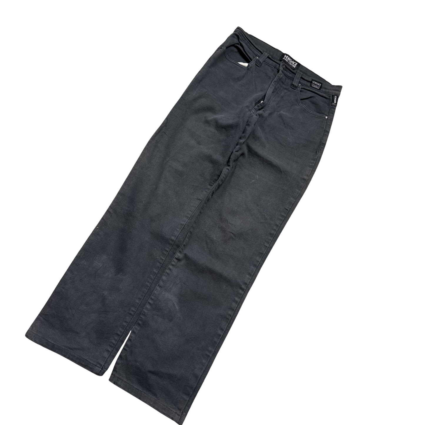 Versace Stoff Hose Slim Straight