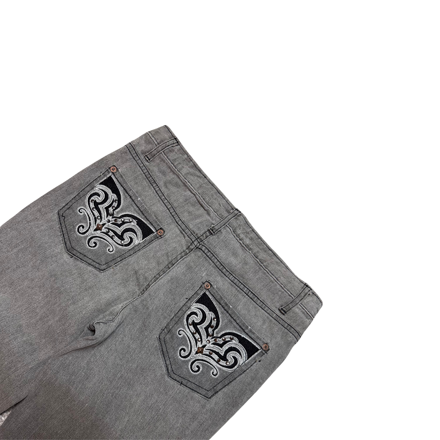 Vintage Denim Flared grau