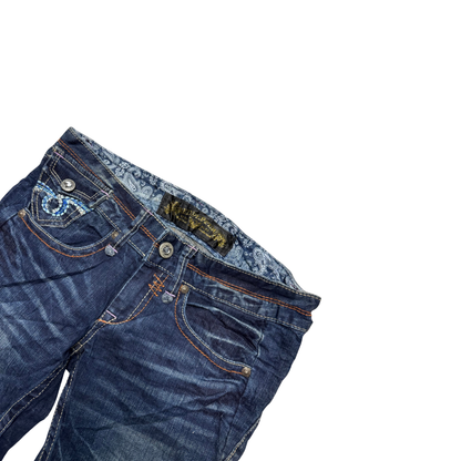 rare Red Pepper embroidery denim