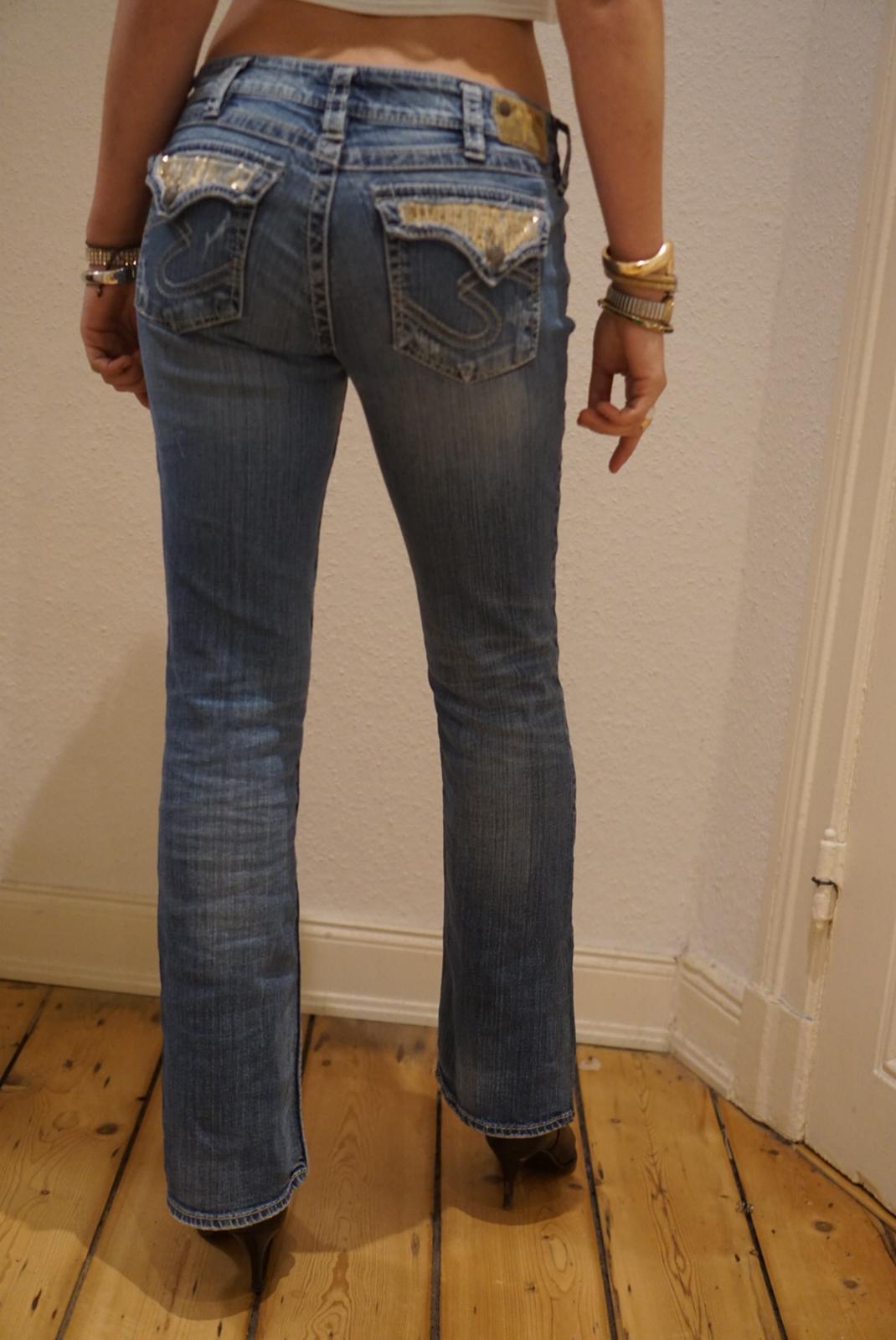 Silver Jeans gold-stitching