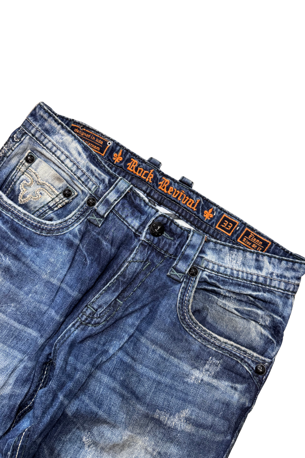 Rock Revival Herren Flann Relaxed Straight
