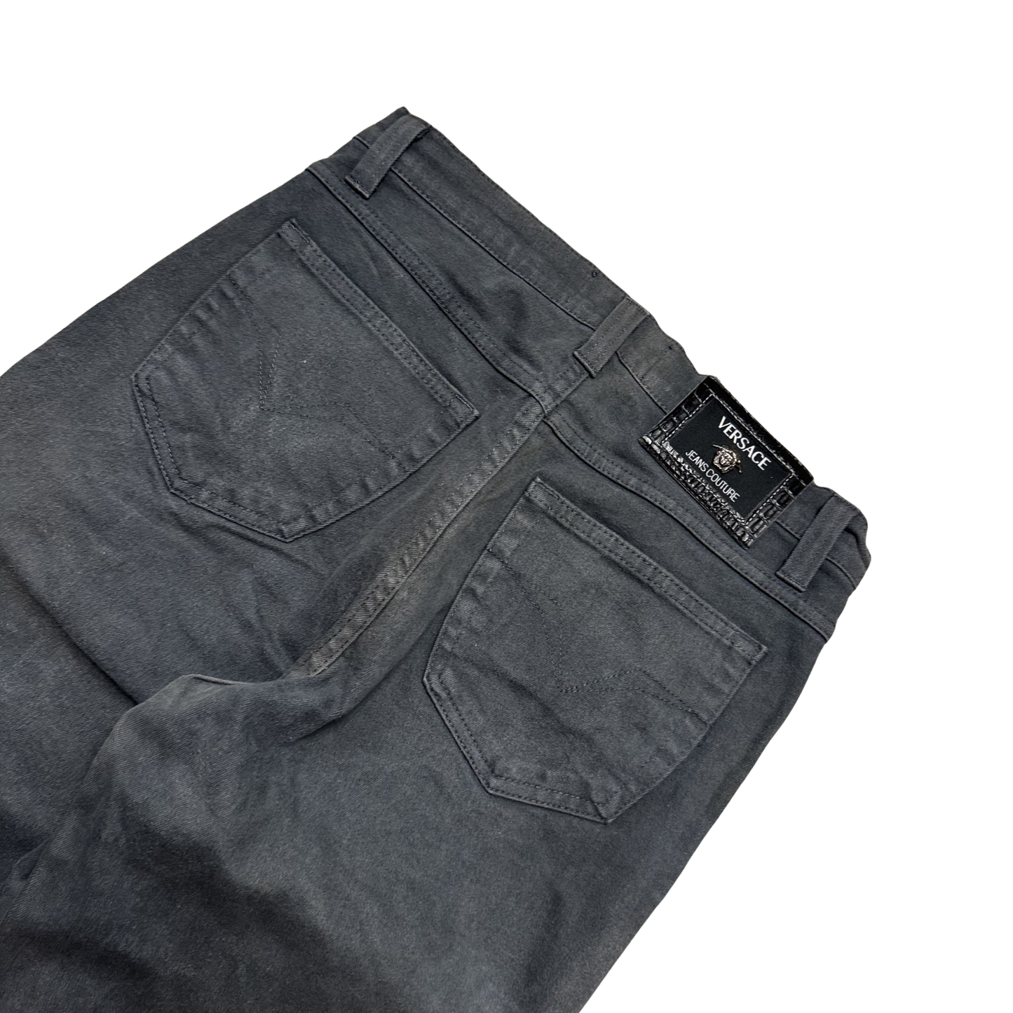 Versace Stoff Hose Slim Straight