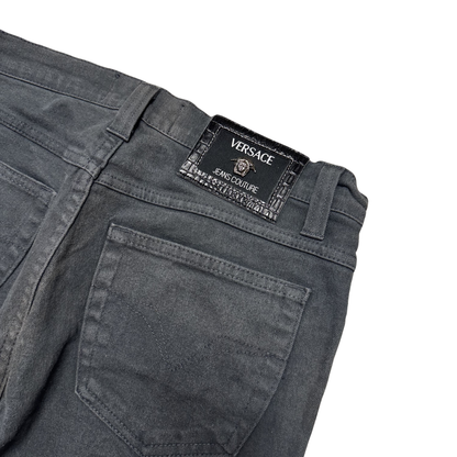 Versace Stoff Hose Slim Straight