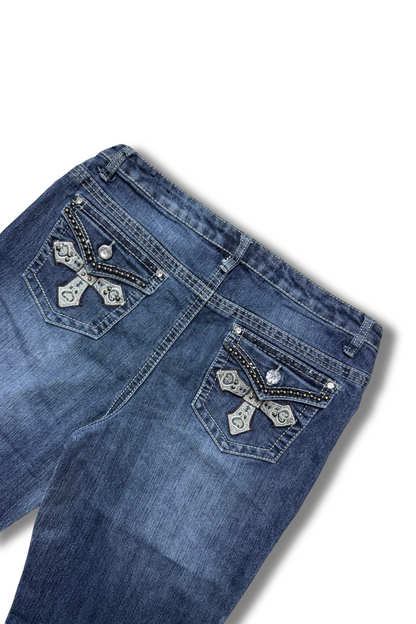 CATO Bootcut Kreuz-Design