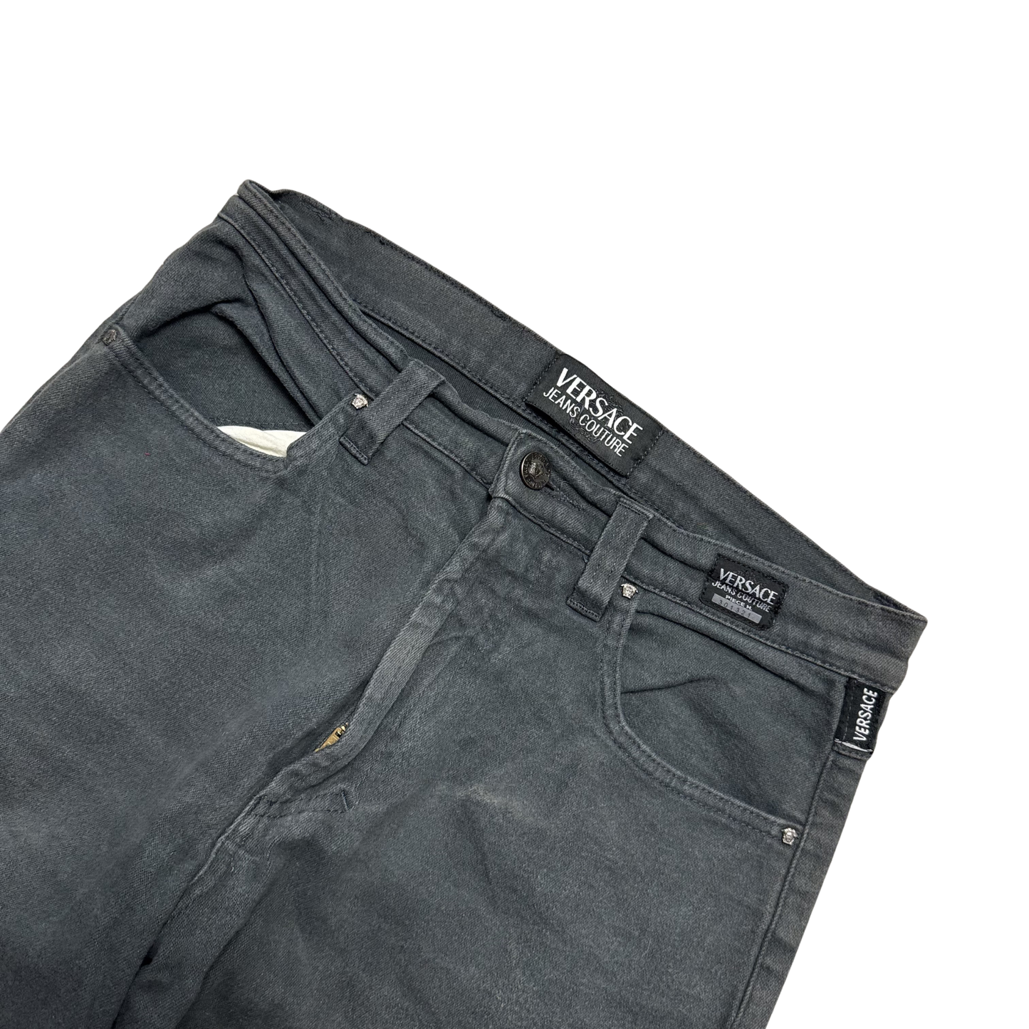 Versace Stoff Hose Slim Straight