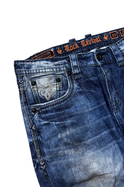 Rock Revival Herren Flann Relaxed Straight