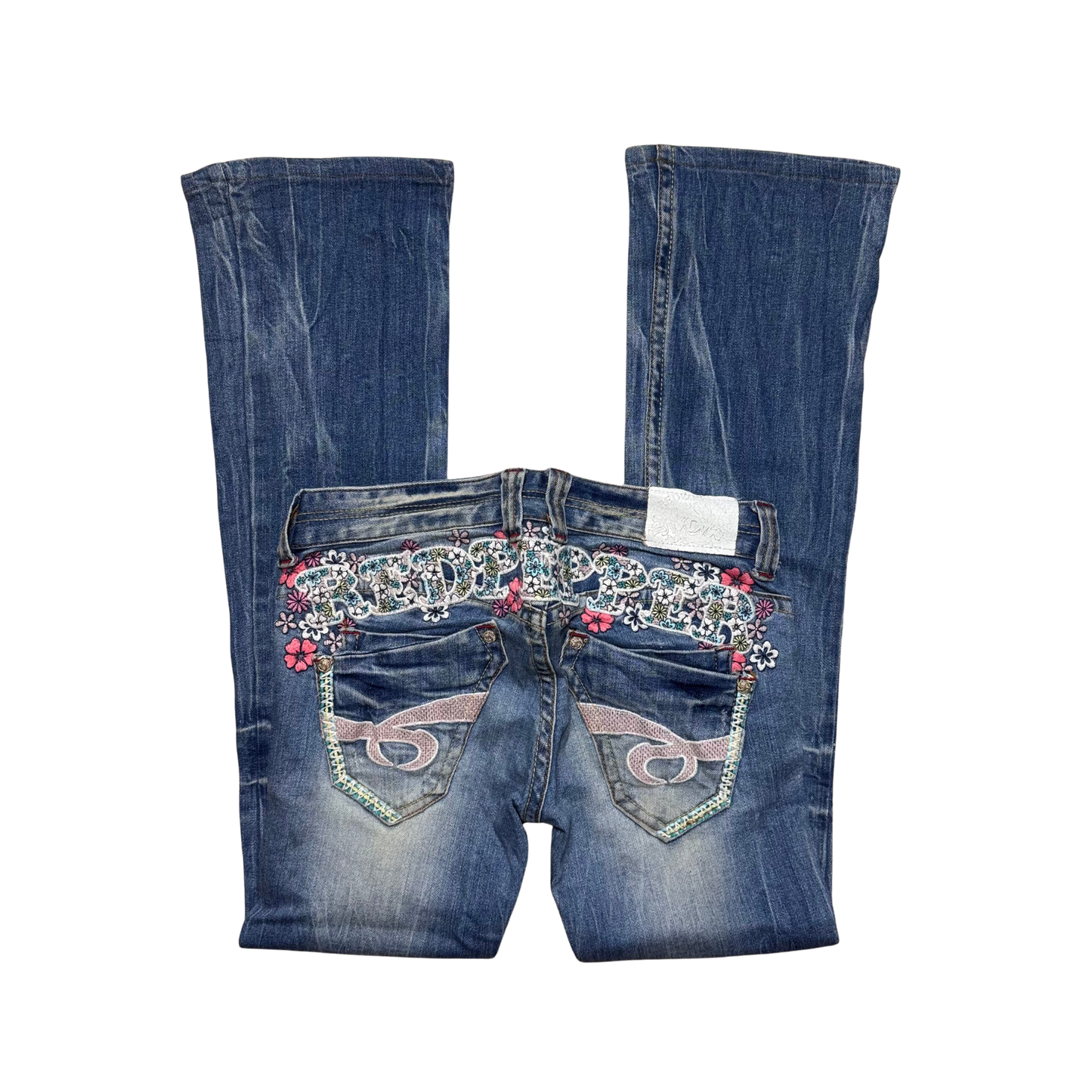 rare Red Pepper embroidery denim