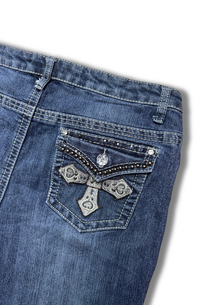 CATO Bootcut Kreuz-Design