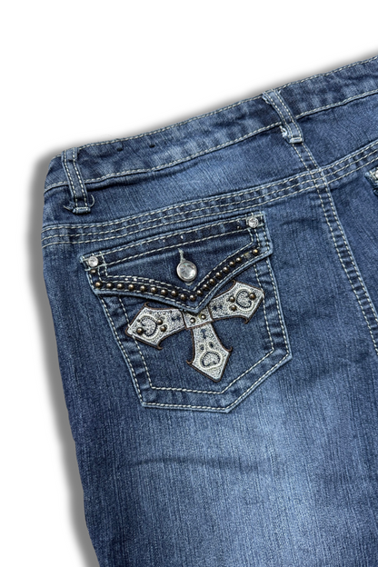 CATO Bootcut Kreuz-Design
