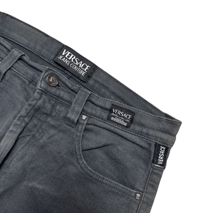 Versace Stoff Hose Slim Straight