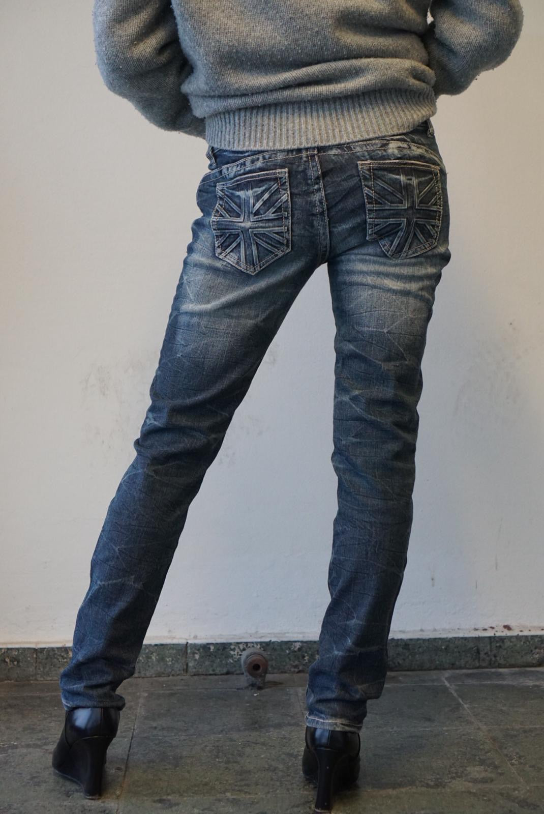 Real Secret UK Flag denim