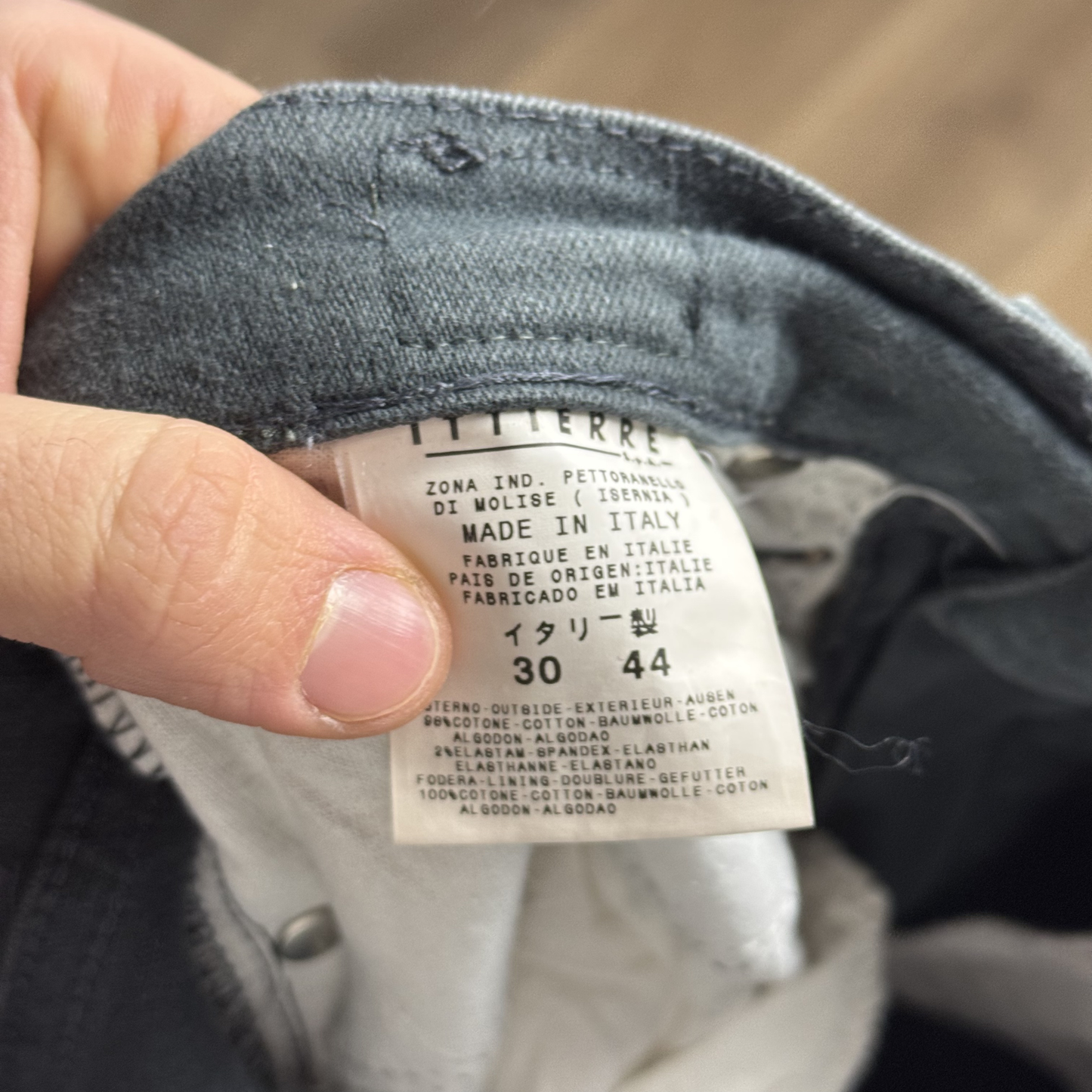 Versace Stoff Hose Slim Straight