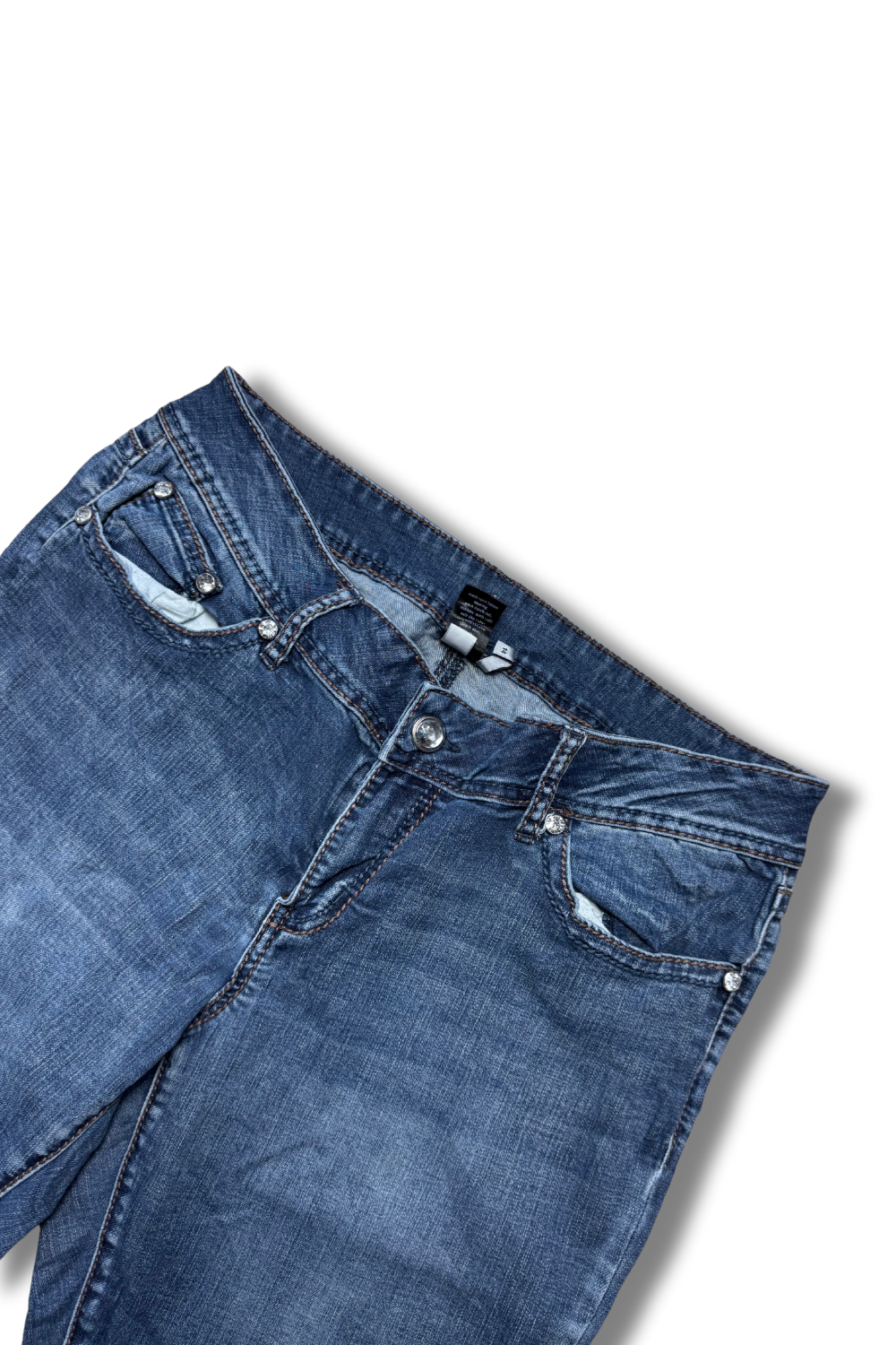 Embroidery Bootcut Jeans