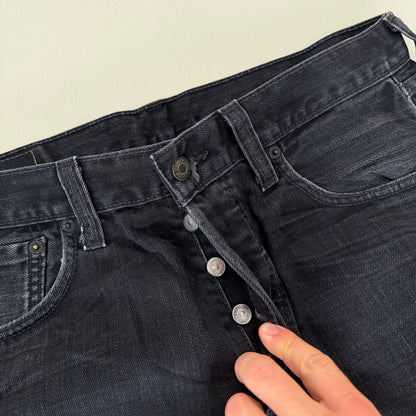 Levis 501 Straight Schwarz