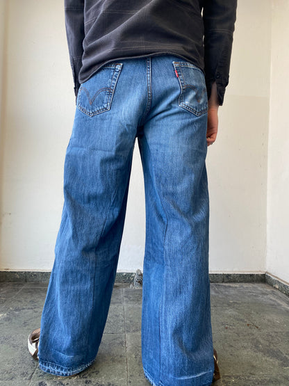Levis Upcycled Baggy Flared Denim