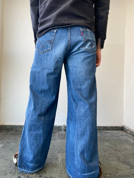 Levis Upcycled Baggy Flared Denim