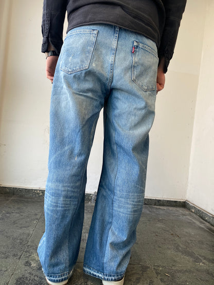 Levis Upcycled Baggy Flared Denim