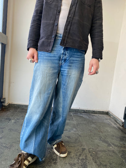 Levis Upcycled Baggy Flared Denim