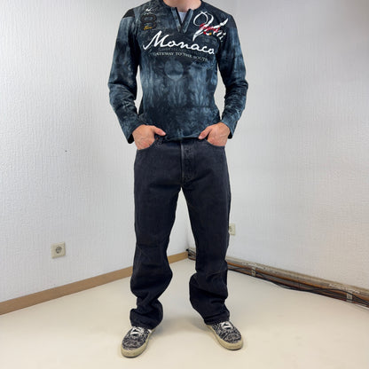 Levis 501 Straight Schwarz