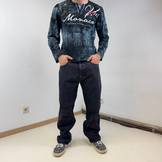 Levis 501 Straight Schwarz