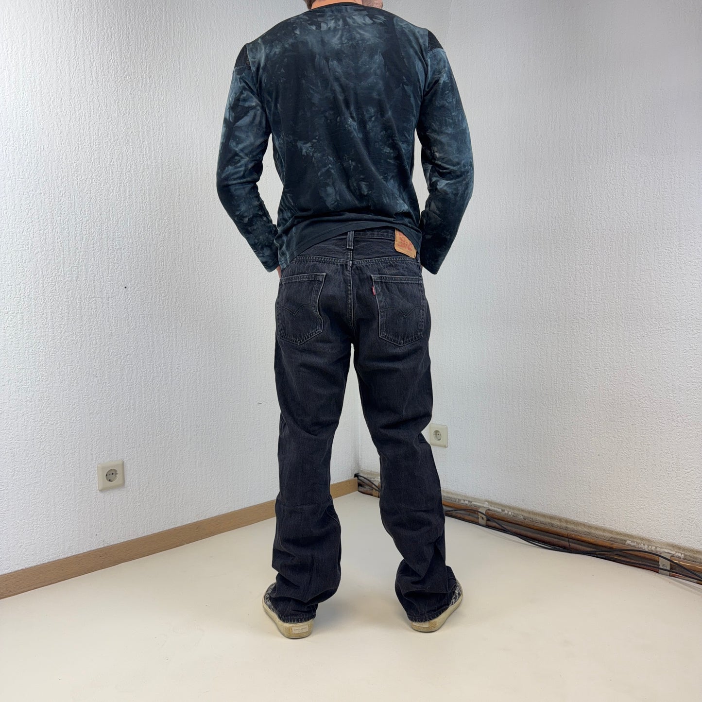 Levis 501 Straight Schwarz