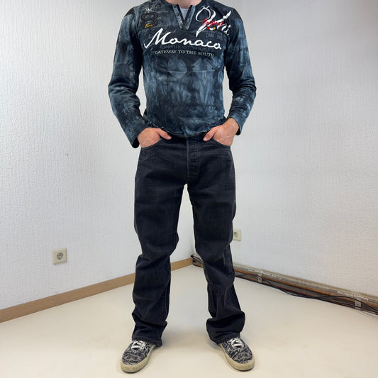 Levis 501 Straight Schwarz