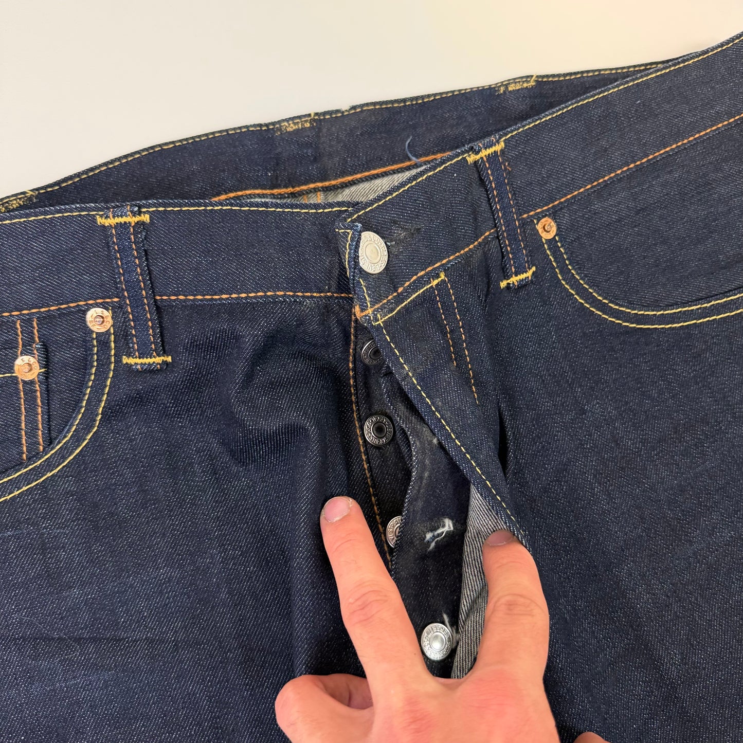 Levis 501 Straight Raw Denim