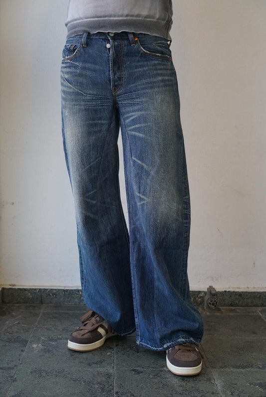 Levis Upcycled Baggy Flared Denim