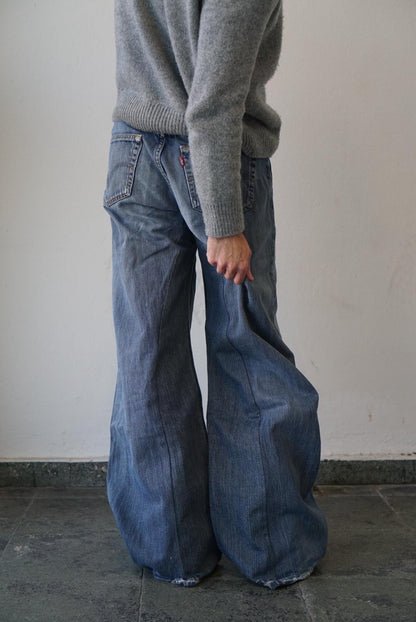 Levis Upcycled Baggy Flared Denim