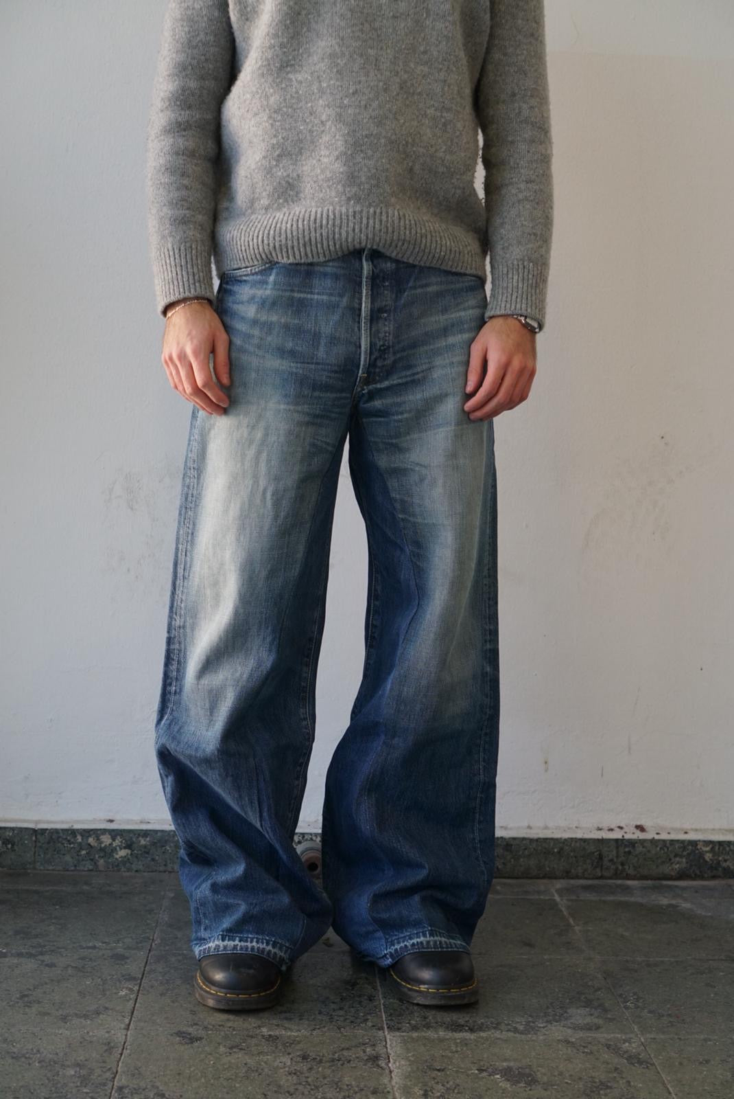 Levis Upcycled Baggy Flared Denim
