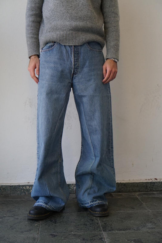 Levis Upcycled Baggy Flared Denim