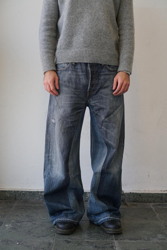 Levis Upcycled Baggy Flared Denim